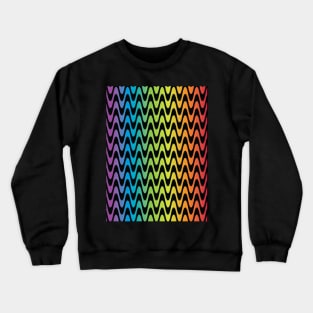 Psychedelic Rainbow Pattern v2 Crewneck Sweatshirt
